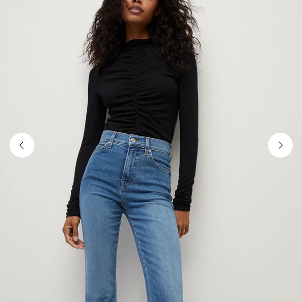 Veronica Beard Theresa Turtleneck Top (mock)